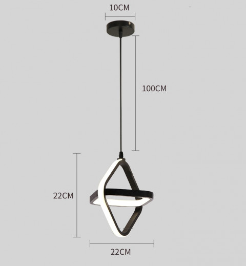 Подвесной светодиодный светильник Inodesign Solo B 40.2222